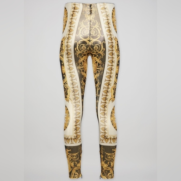 Versace 2018 Runway Gold and Black Baroque SS 1992 Tribute Leggings - Picture 7 of 17